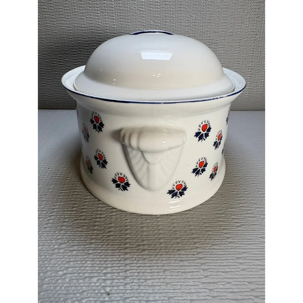Schmid‎ Brasserie Souleiado Print Oval Covered Casserole Dish French Provencal